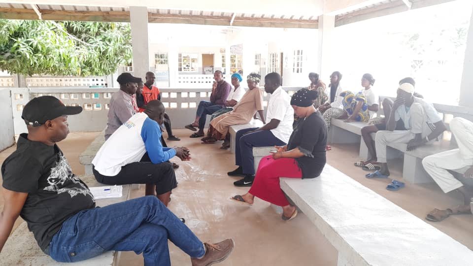 Bwiam Hospital staff audience